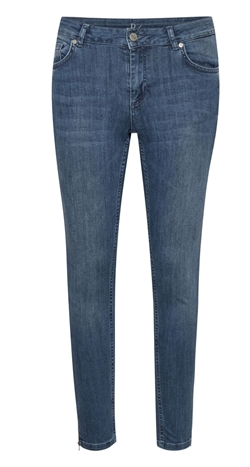 My Essential Wardrobe Jeans - 31 THE CELINAZIP 100 Slim Y, Medium Blue Vintage Wash
